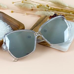 Madison Sunglasses | Clear, Mirror